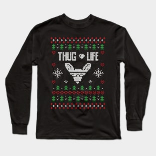 Thug Life Ugly Christmas Sweater Funny Christmas Gifts Long Sleeve T-Shirt